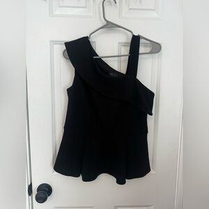 Black One-Shoulder Top
